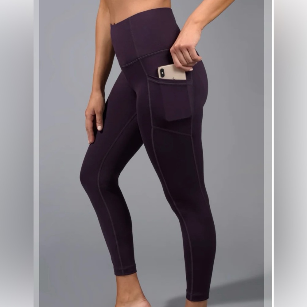 NEW YOGALICIOUS "LUX" HIGH WAIST 7/8 ANKLE LEGGING WITH SIDE POCKETS